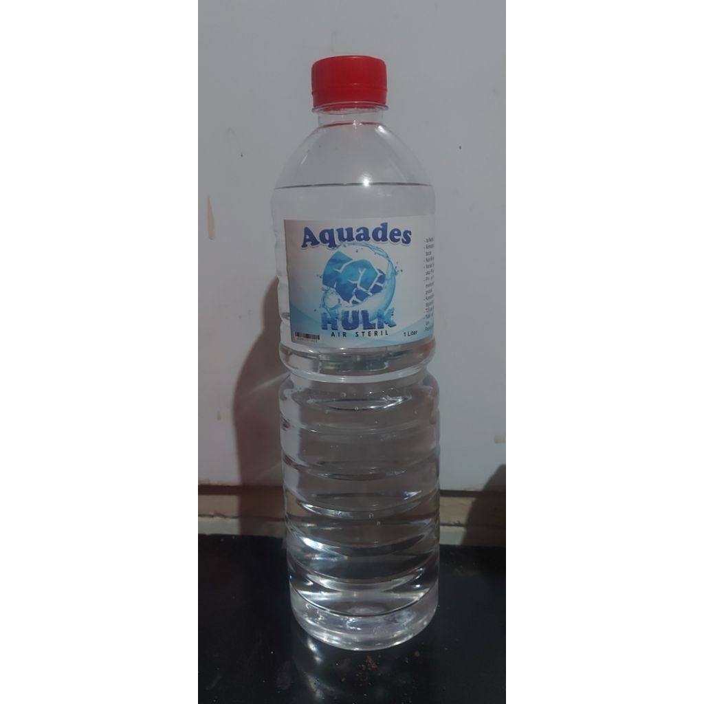 Aquades 1 Liter Air Steril , Aquadest Ph 6,5