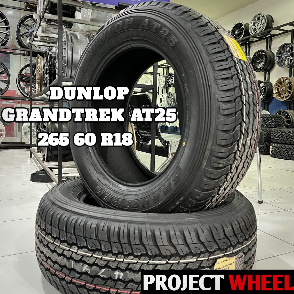 Ban dunlop grandtrek at ukuran 265 60 R18 ban mobil fortuner pajero ukuran 265/60 18