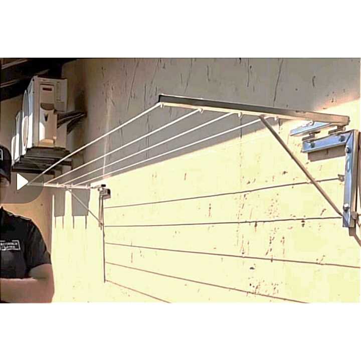 jemuran baju lipat/Jemuran dinding/rak baju, bonus tali dan mur untuk didinding