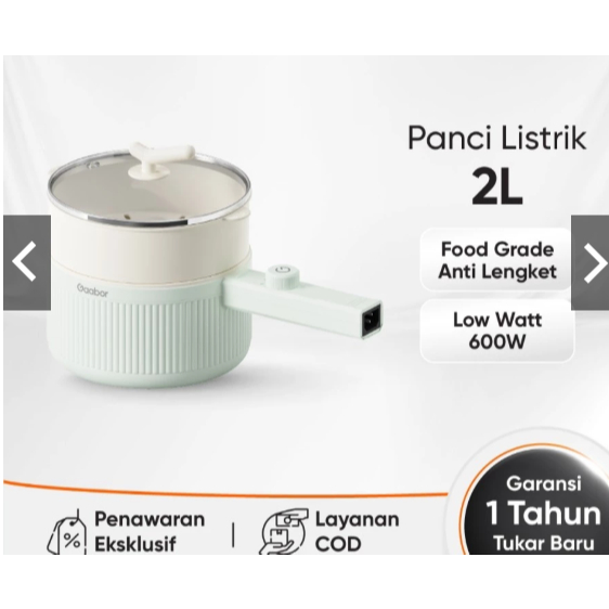 Panci Listrik Elektrik Serbaguna Besar Multifungsi Gaabor Garansi 1 Tahun