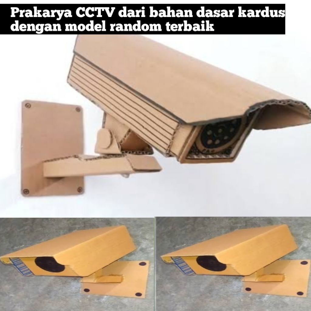 

prakarya cctv dari bahan dasar kardus kerajinan tangan