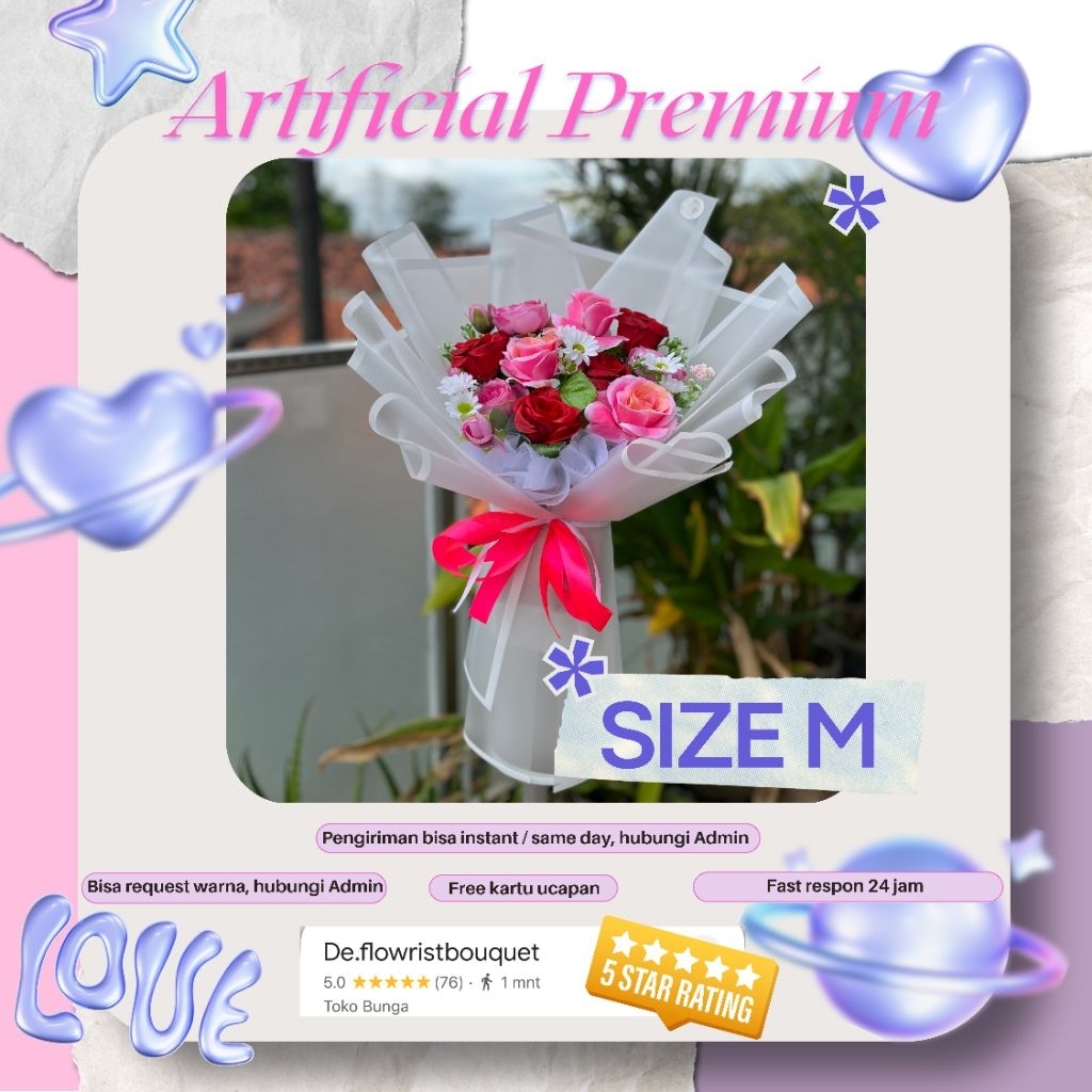 Bouquet mawar MIX cocok untuk wisuda BUKET MURAH TANGERANG