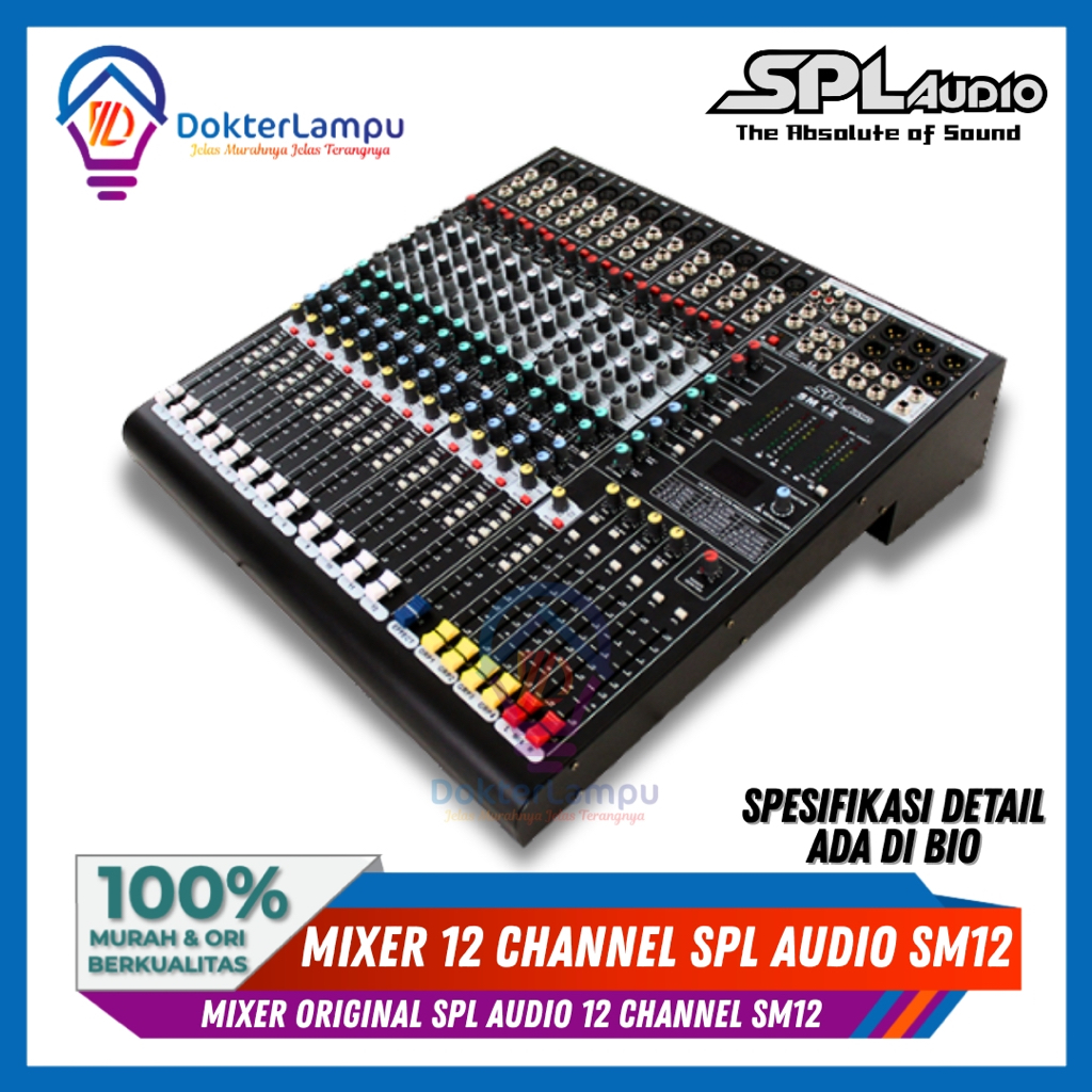 SPL Audio Mixer SM12 dan LM12 Mixer 12 Channel