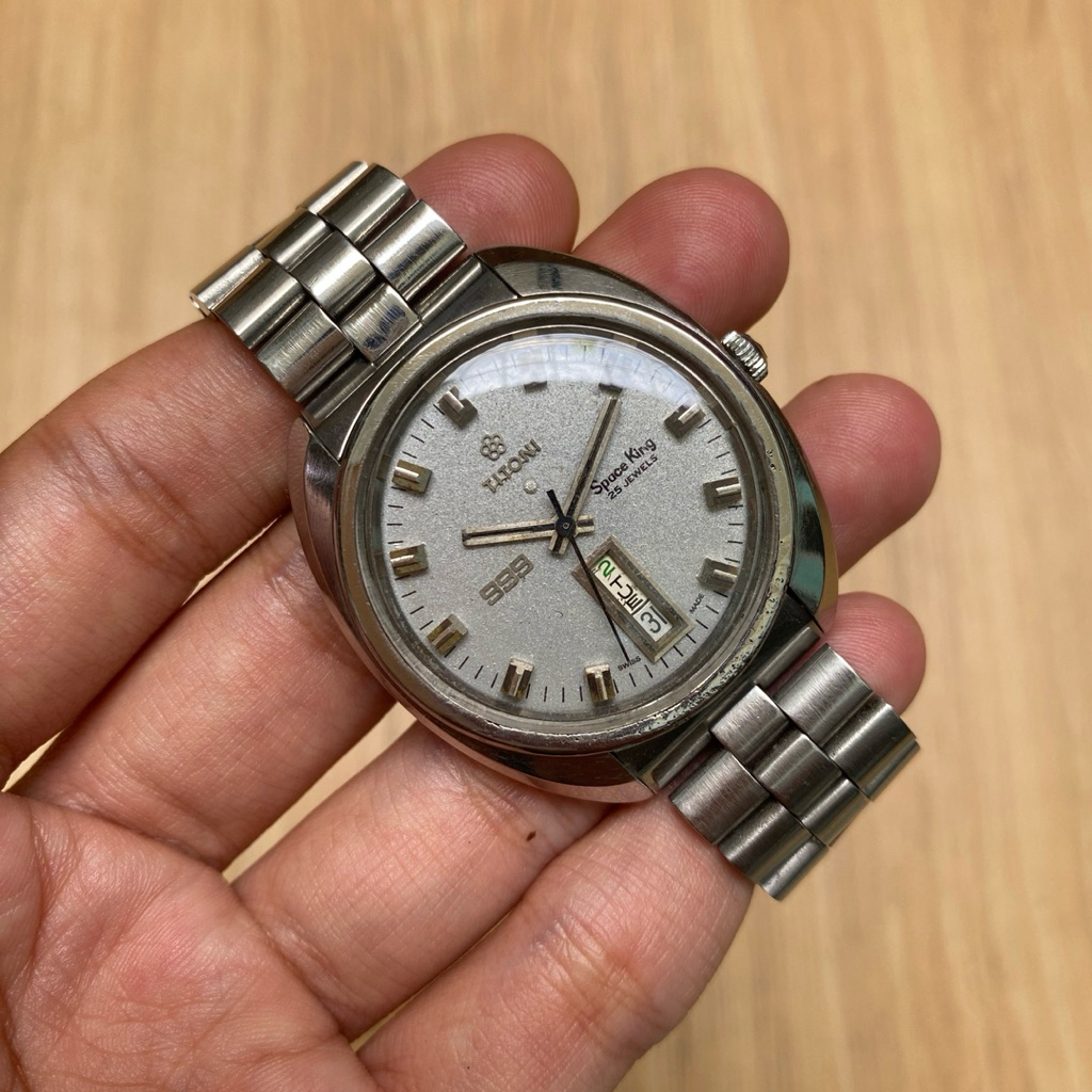 Jam Tangan Second - Titoni Space King 999 Original