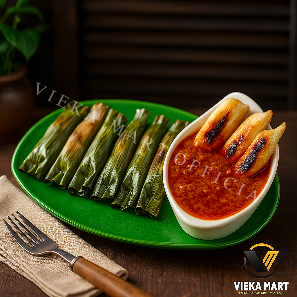 

Otak-otak daun ikan tenggiri Frozen free bumbu kacang