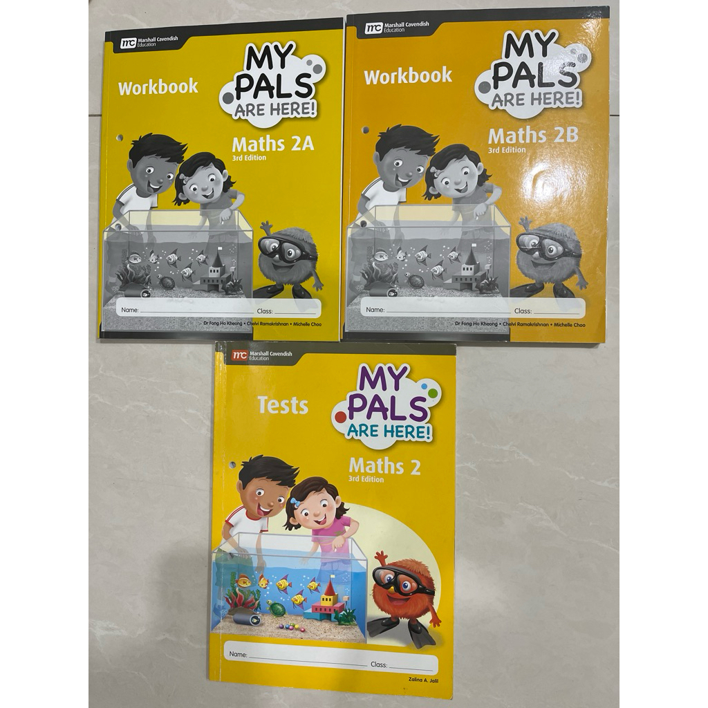 Second My pals are here Pupils book Math 2A & 2B workbook dan testbook 3rd edition