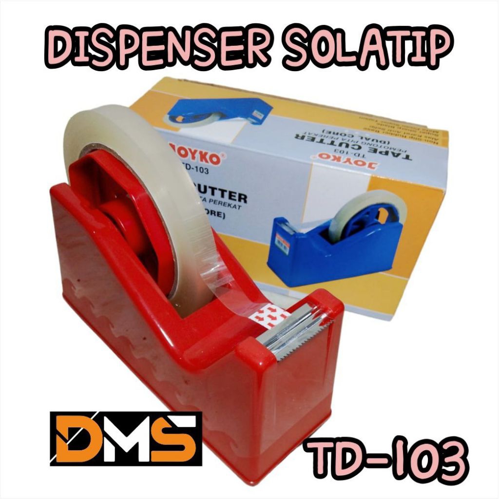 

Tape CUTTER SOLATIP Dispenser SOLATIP Joyko TD 103 Tape Cutter Tempat Pemotong Lakban Isolasi