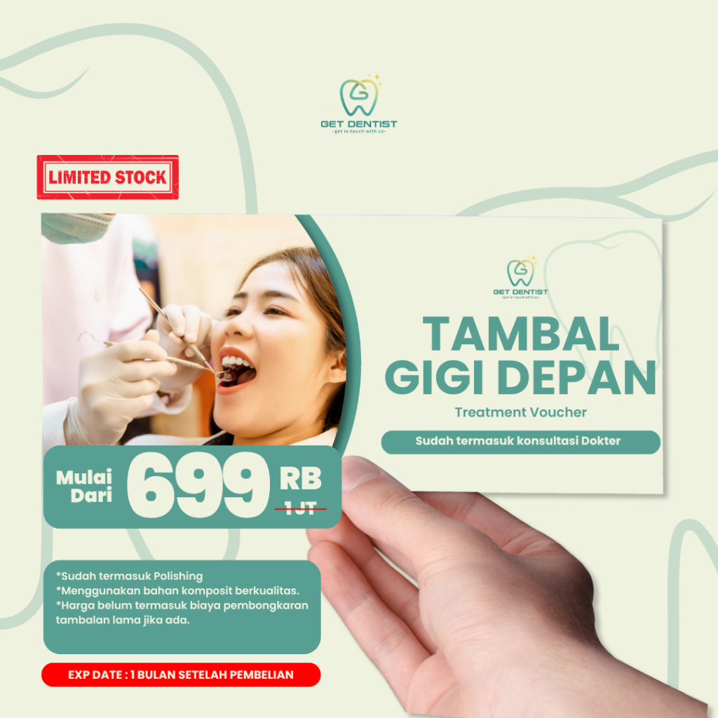 Voucher Digital Tambal Gigi Depan