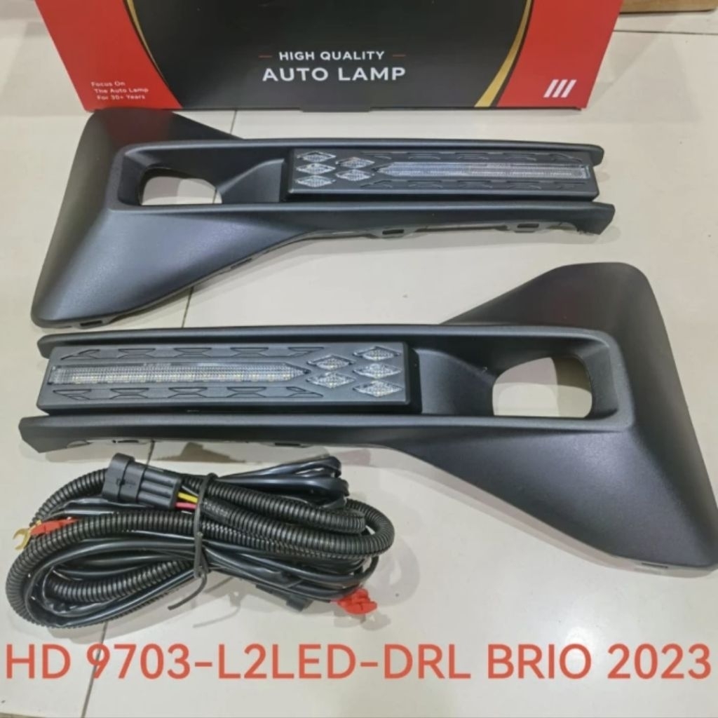 LAMPU DRL FOGLAMP LED RUNNING SEIN HONDA BRIO 2022 2023 2024 2025