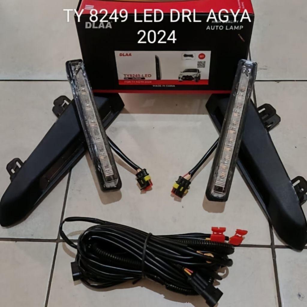 DRL FOGLAMP TOYOTA AGYA 2023 2024 2025 WELCOME LED + RUNNING SEIN