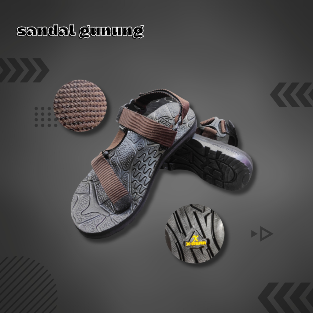 SANDAL GUNUNG,kekinian,sol karet
