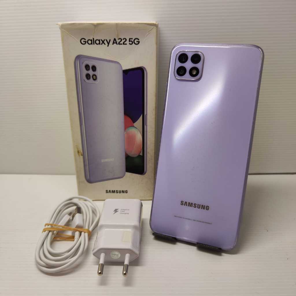 HP 5G MURMER SAMSUNG GALAXY A22 5G 6/128 FULLSET PURPLE NO MINUS