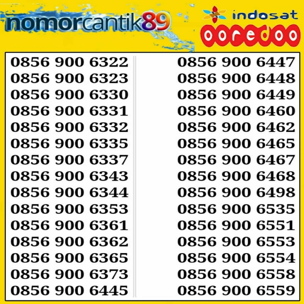 nomor cantik indosat ooredoo kartu cantik support 5G