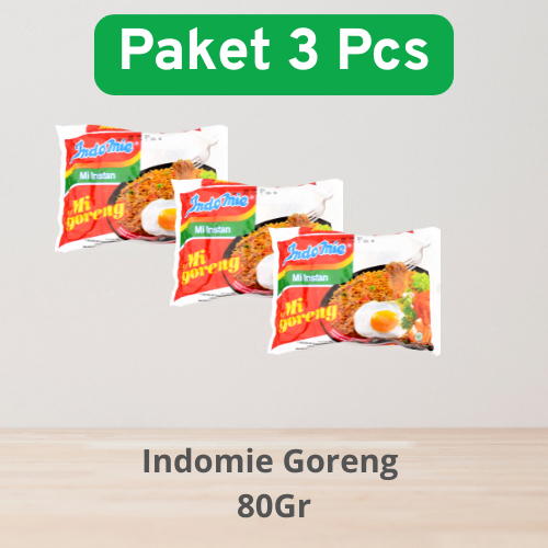 

Indomie Mi Goreng Paket 3 Pcs