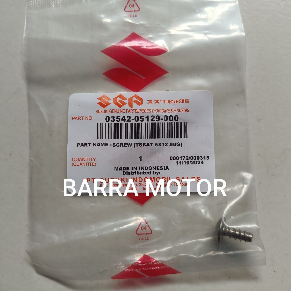 Baut Visor Satria Fu Karbu Original SGP