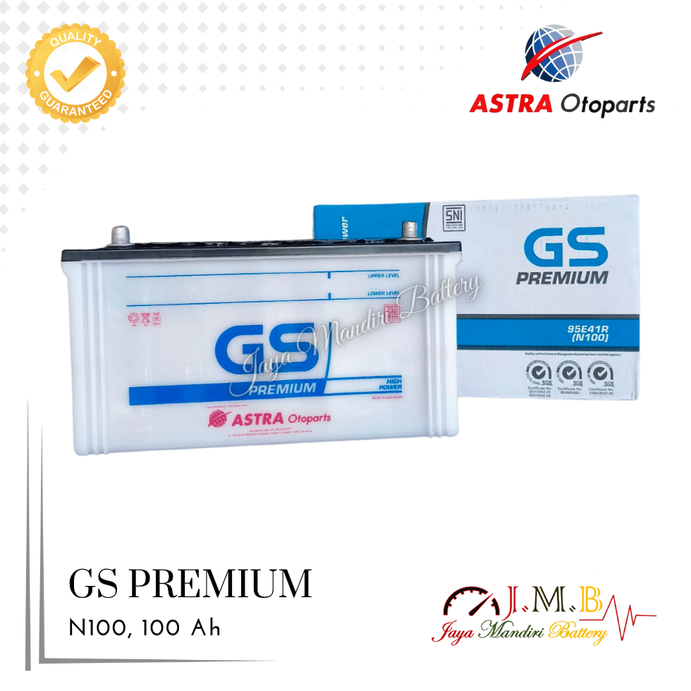 AKI GENSET GS ASTRA PREMIUM ASTRA N100 UNTUK TRUK, GENSET, AKI HARD TOP,  BUS