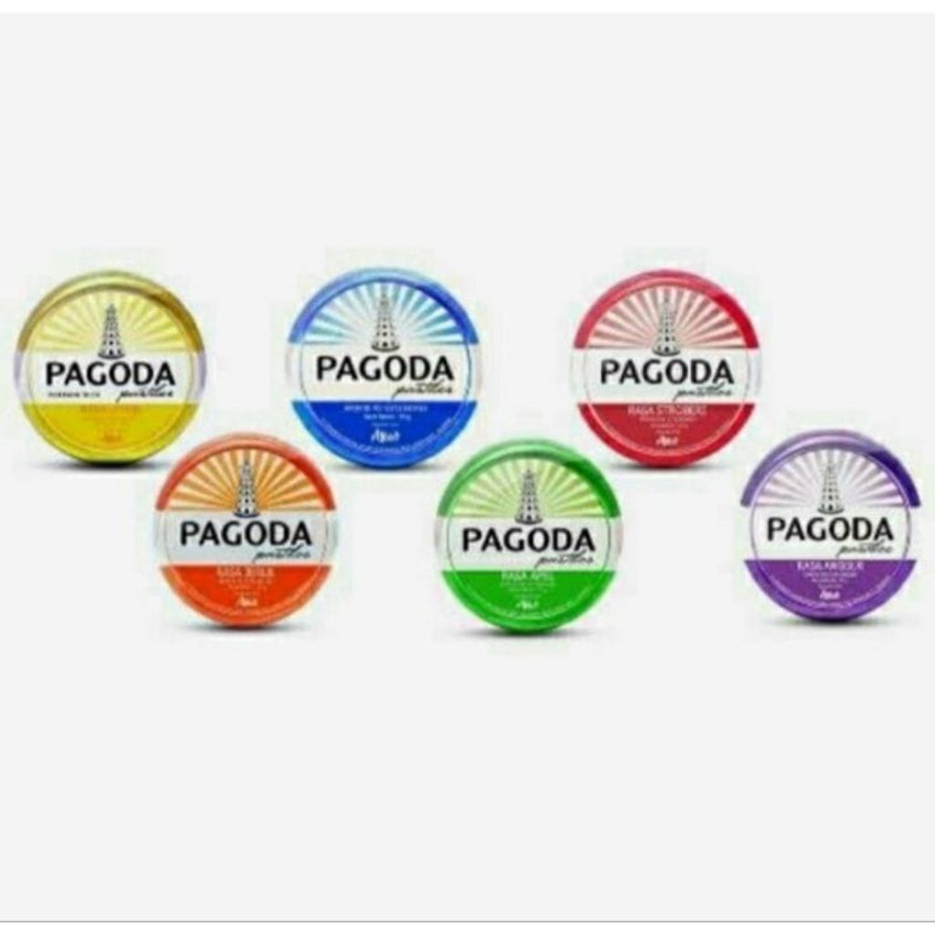 

Pagoda Pastiles - Permen isi 20 gram.