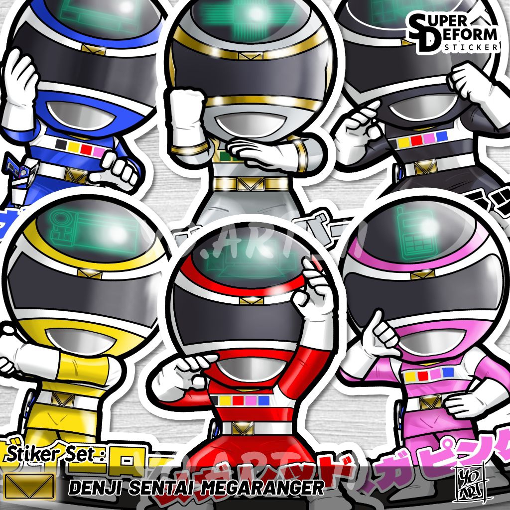 

Stiker Set - Super Sentai Series vol.21 - Denji Sentai MEGARANGER