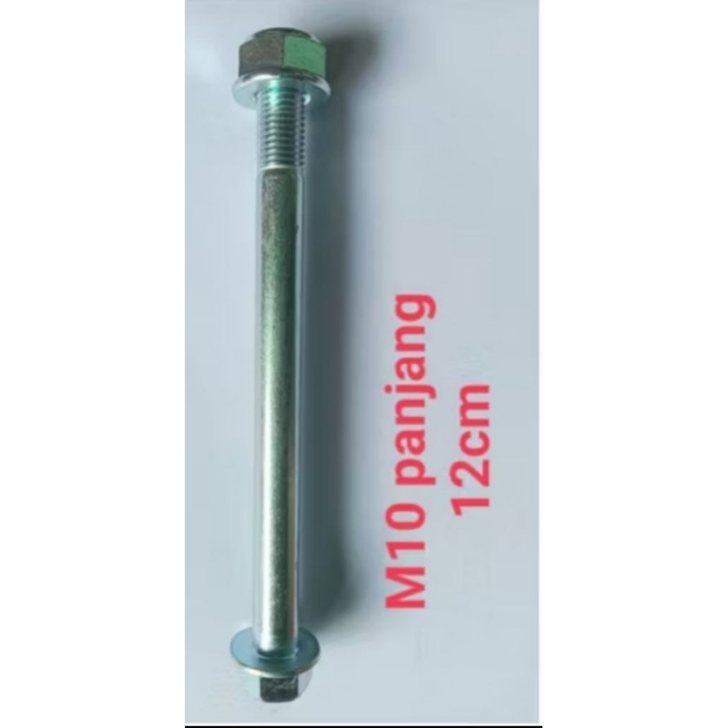 baut flange bolt Mio panjang 12cm plus mur