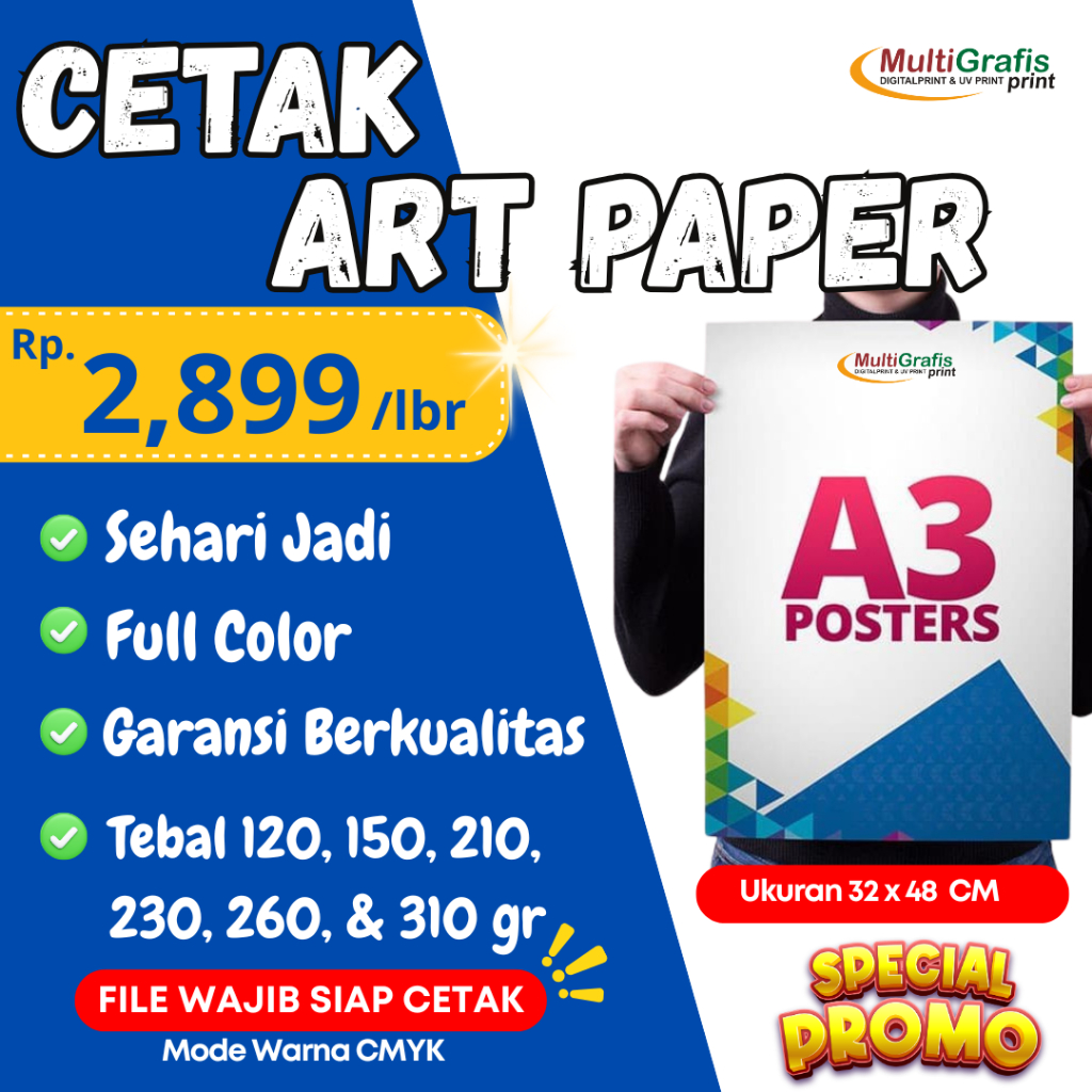 

CETAK ART PAPER A3+ || CETAK POSTER || CETAK UNDANGAN || CETAK BROSUR