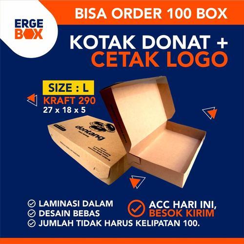 

Dus Kotak Donat - Cetak Custom Kotak Donat Kraft Coklat - Laminasi