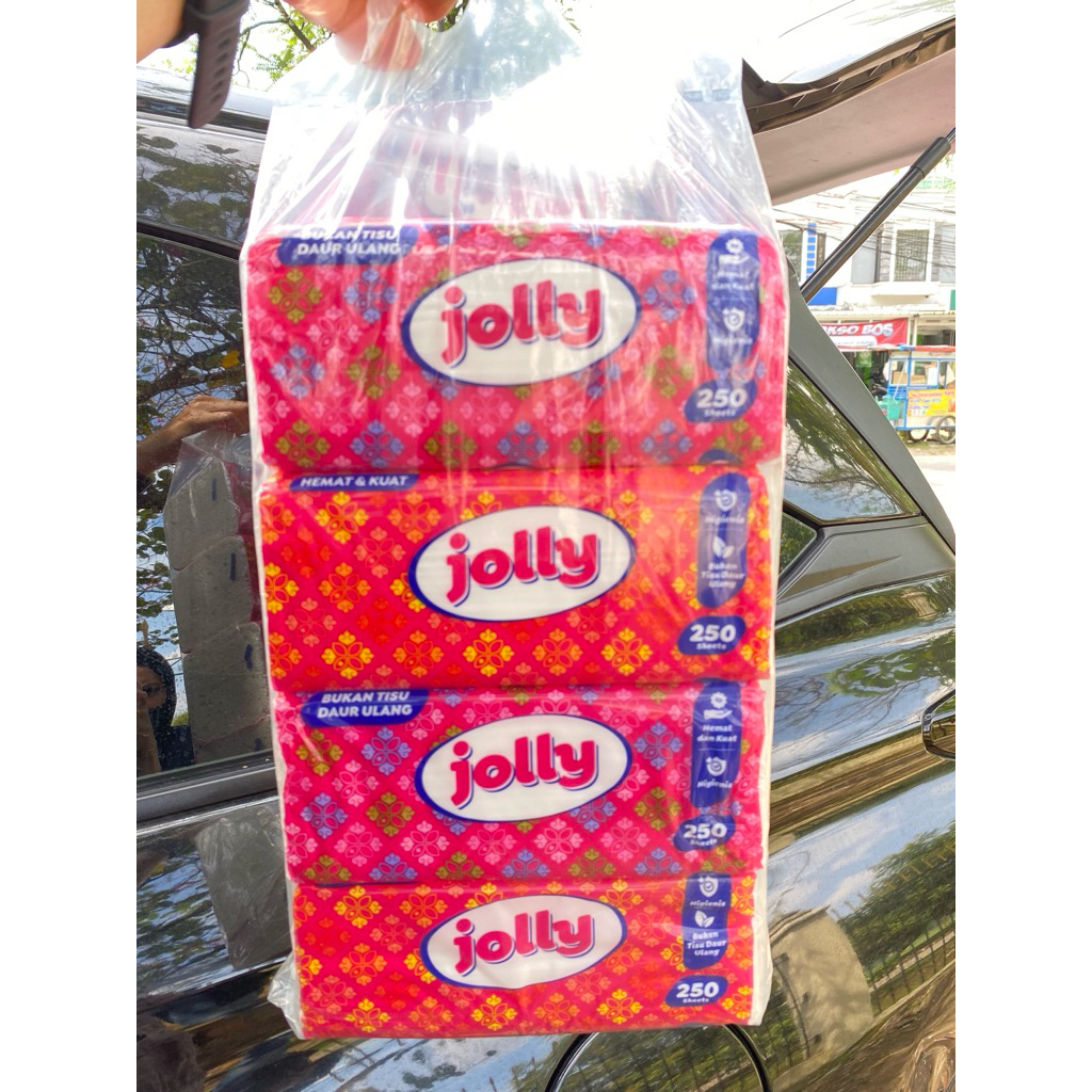 (GROSIR 12 PACK) Tisu Jolly - Tisu Wajah 250 sheets 2 ply