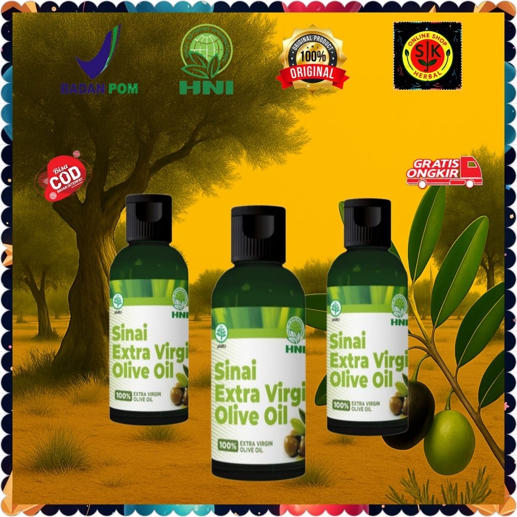 

Minyak Zaitun Extra Virgin Isi 3 ( MZ 3 Botol × 60 ml )
