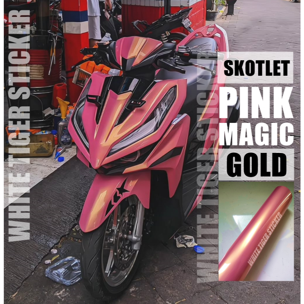 SKOTLET STIKER MOTOR PINK LEMBAYUNG SKOTLET PINK LEMBAYUNG GOLD SKOTLET PINK LEMBAYUNG GOLD