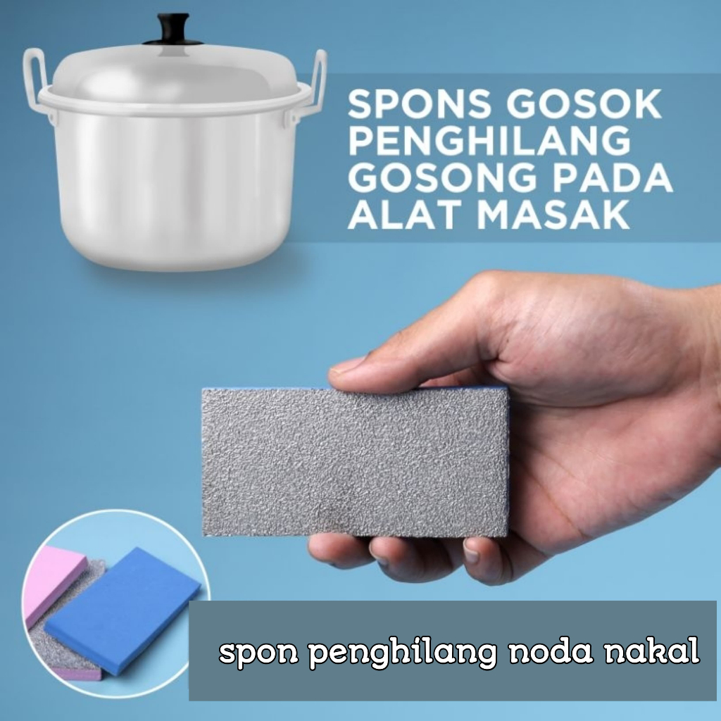 ( BISA COD ) PROMO SPONS PEMBERSIH KERAK PANCI / NANO MAGIC SPONS / PEMBERSIH KERAK PANCI / SPONS AJ