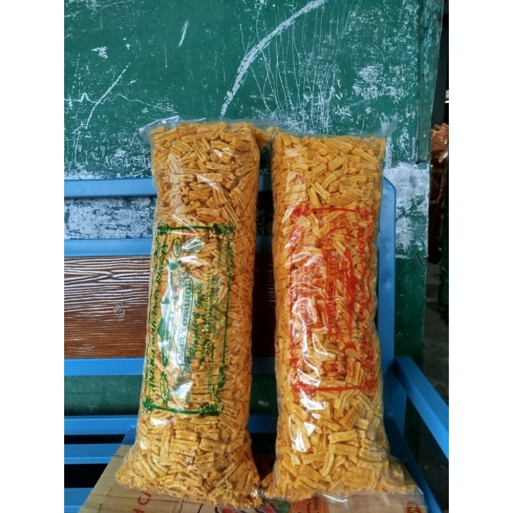 

RR SNACK • Kerupuk Rindu Chipir Berat 1 Kilogram Rasa Original, Cabai Ijo Dengan Kenikmatan Rasa Yang Tiada Tanding