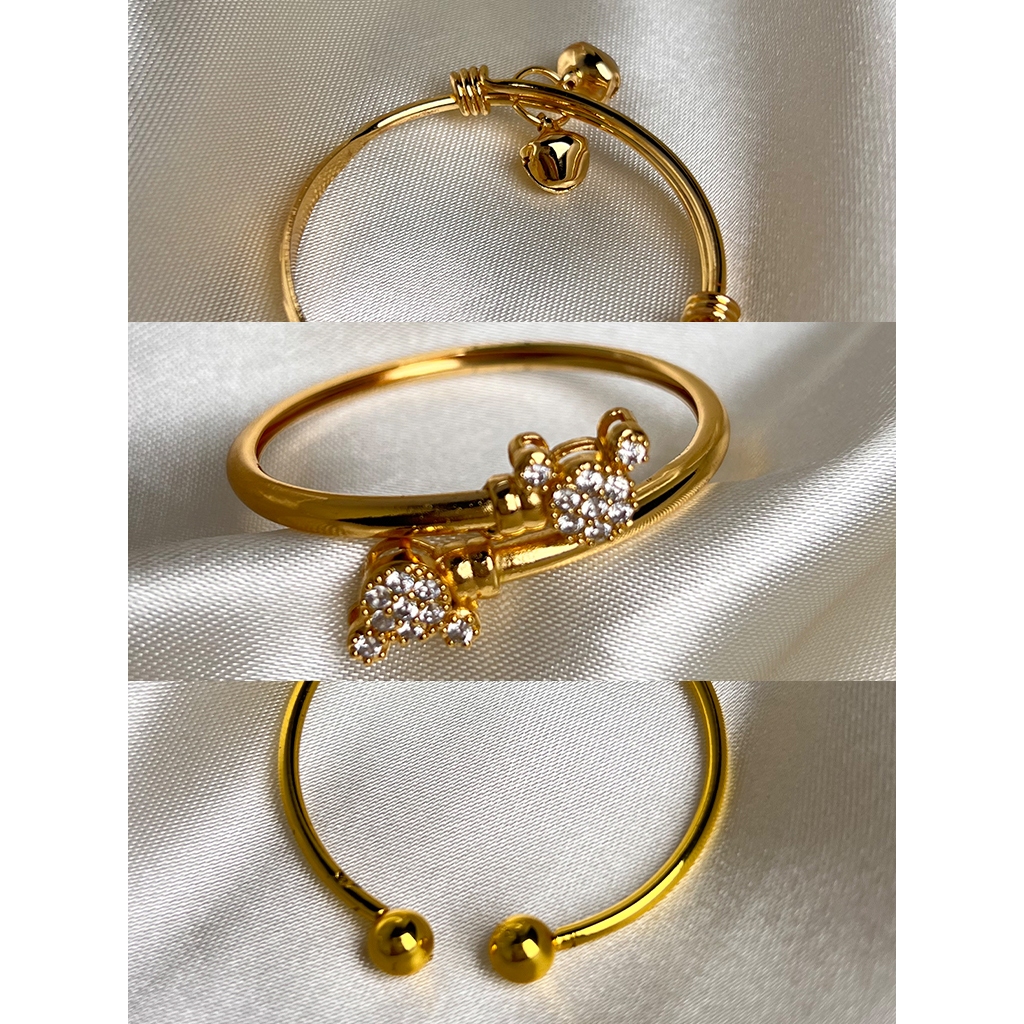 Gelang Bayi Newborn Anti Karat Lapis Emas 18K