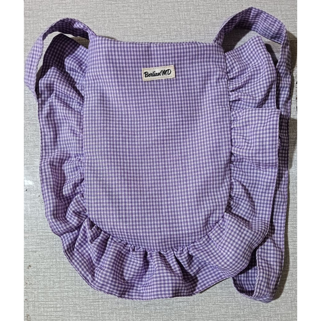 Tas Selempang Renda Lucu Pakai Resleting