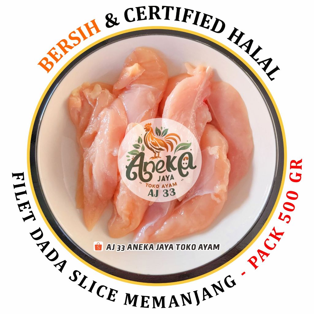 

Filet dada slice memanjang frozen