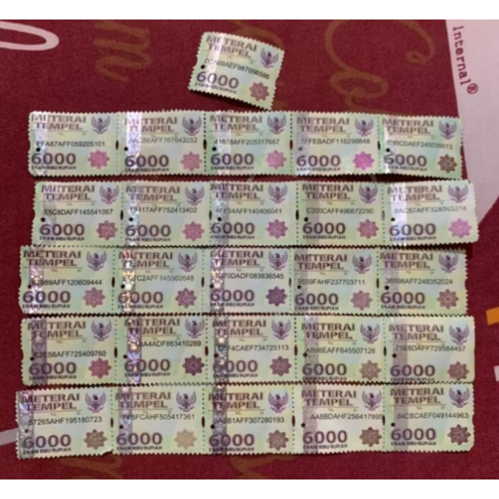 

meterai asli 6000