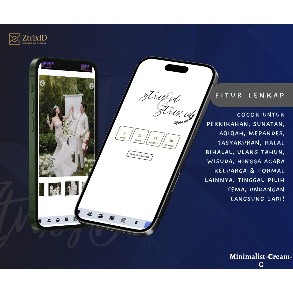 Undangan Digital Pernikahan Website + Foto – Kirim via WhatsApp / Link Online