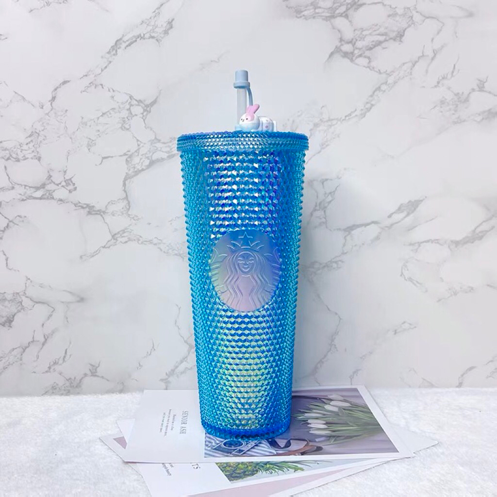 Starbucks China 2020 Autumn Edition Rabbit Moon edition Blue Blink Studded cold Cup tumbler 710ml