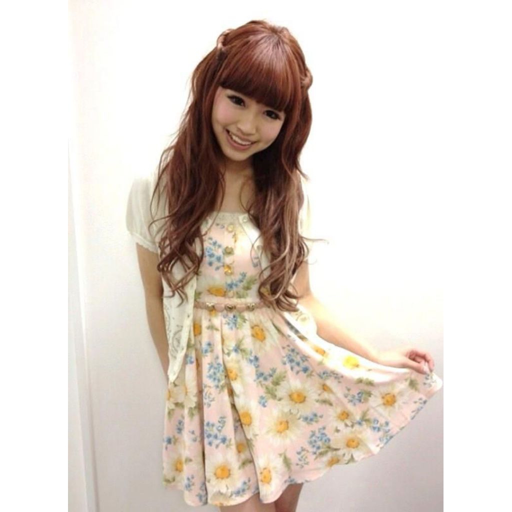 LIZ LISA Floral Daisy Dress Kawaii Japanese Pink & Outer Laura Ashley