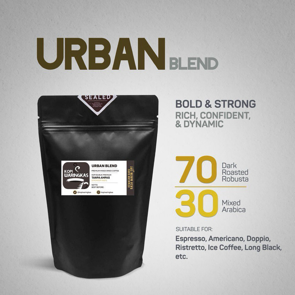 

BARU!! Kopi Waringkas URBAN BLEND 100 gr | Kopi Bubuk Premium Tanpa Ampas