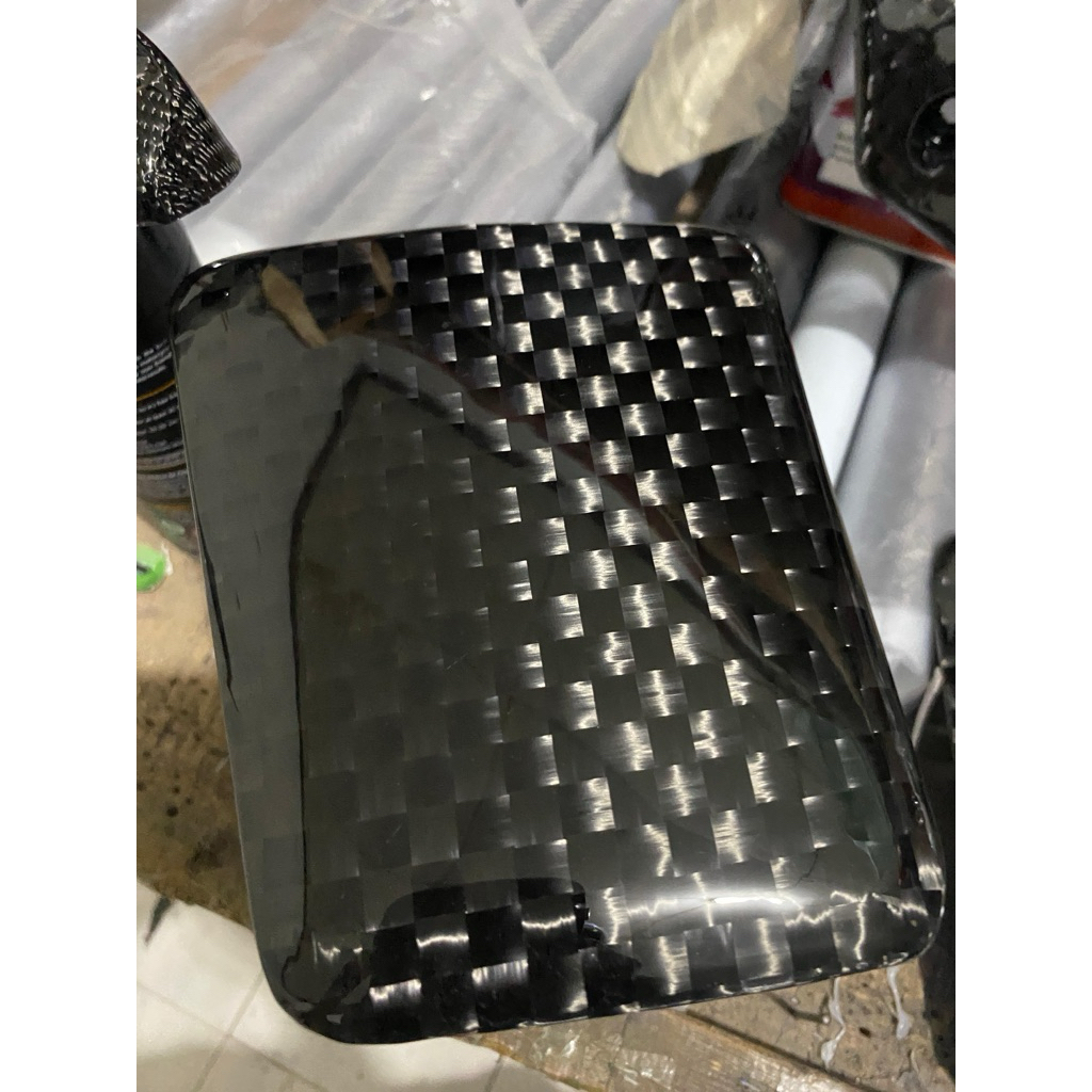 carbon kevlar,cover tutup tangki aerox new