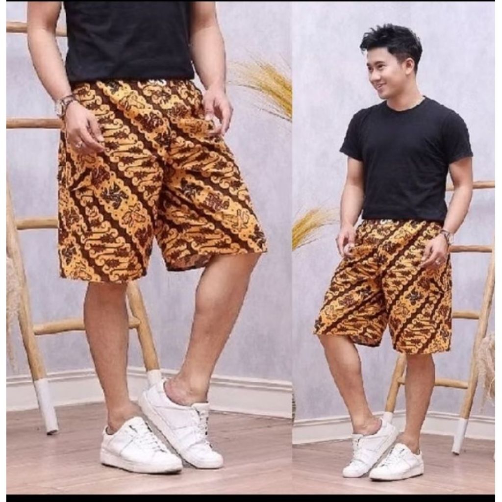 Celana Pendek Batik Jogja Celana Pria Celana Wanita Celana Boim Pendek