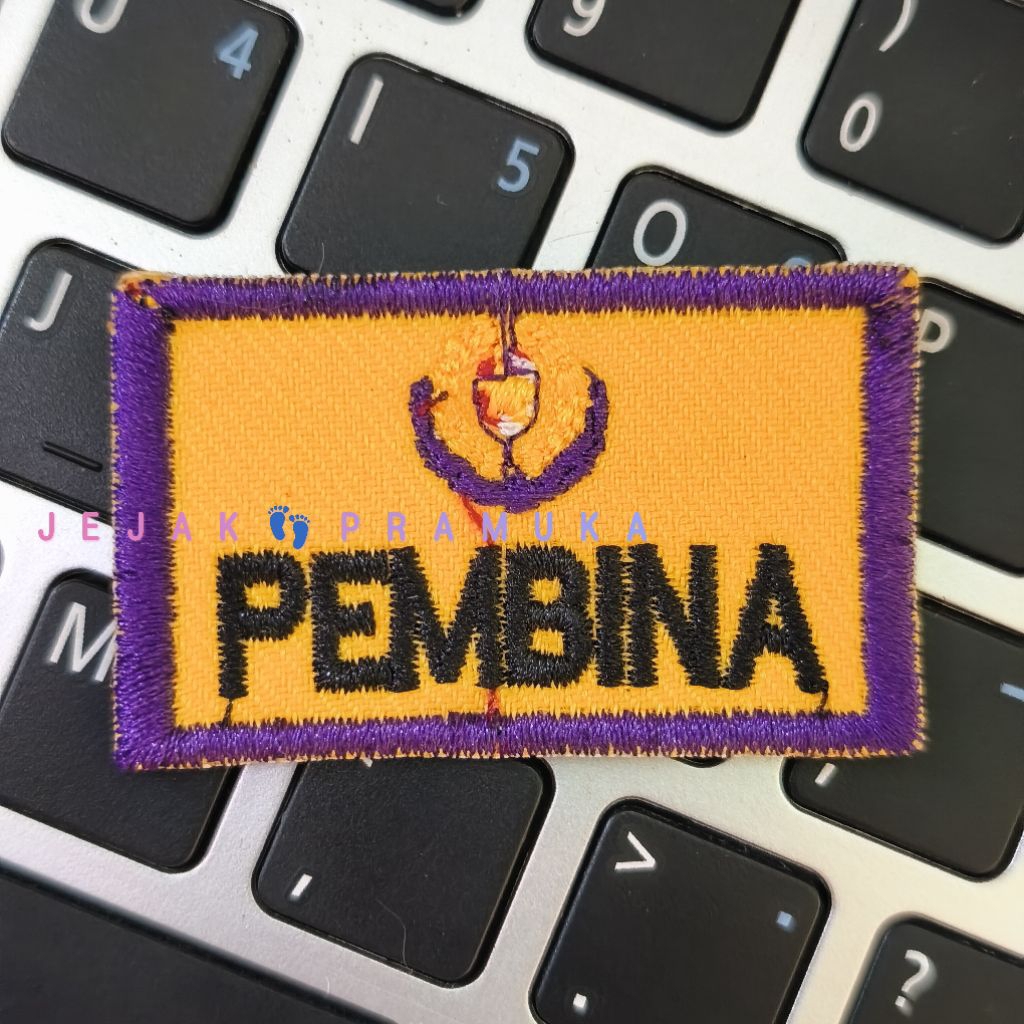 badge bordir pramuka tanda kualifikasi pembina penegak