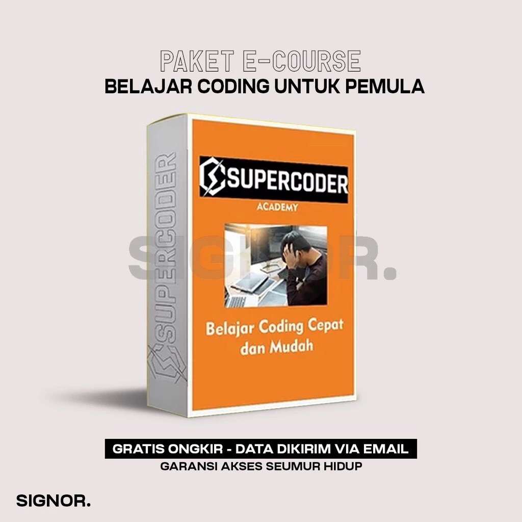 [k1872] SUPER CODER ACADEMY - BELAJAR CODING CEPAT & DAN MUDAH UNTUK PEMULA