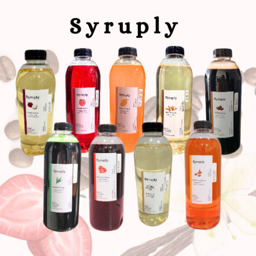 

Syruply 1000 ml - Sirup Rasa Hazelnut Vanila Pandan Coklat Karamel Leci Peach Mangga Kopi