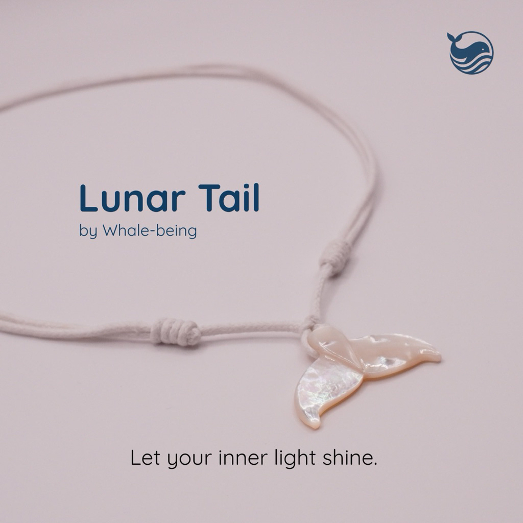 Whale-being Tail Necklace - Lunar Tail / Kalung Whale Tail / Kalung Ekor Paus Handmade