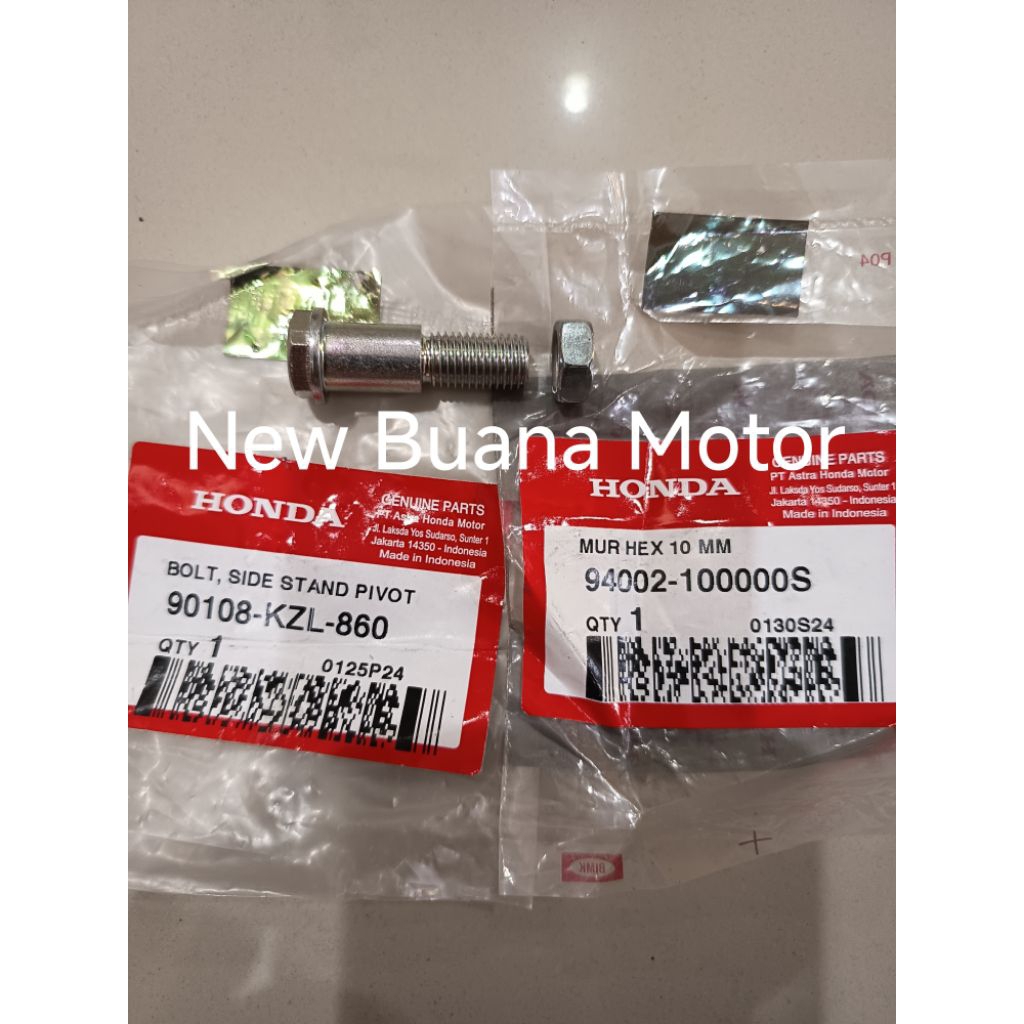 Baut dan Mur Standar Samping PCX Scoopy Vario 125 Vario 150 90108-KZL-860 94002-100000S