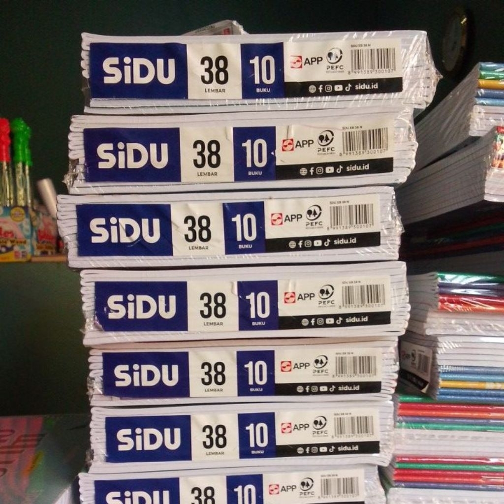 

sidu buku tulis isi 38 lembar (1pak )