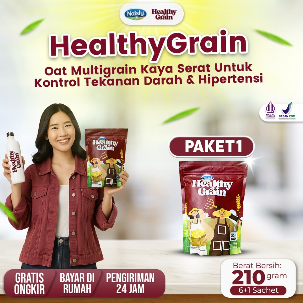 

Minuman Oat Multigrain Healthy Grain – Turunkan Kolesterol & Stabilkan Tekanan Darah