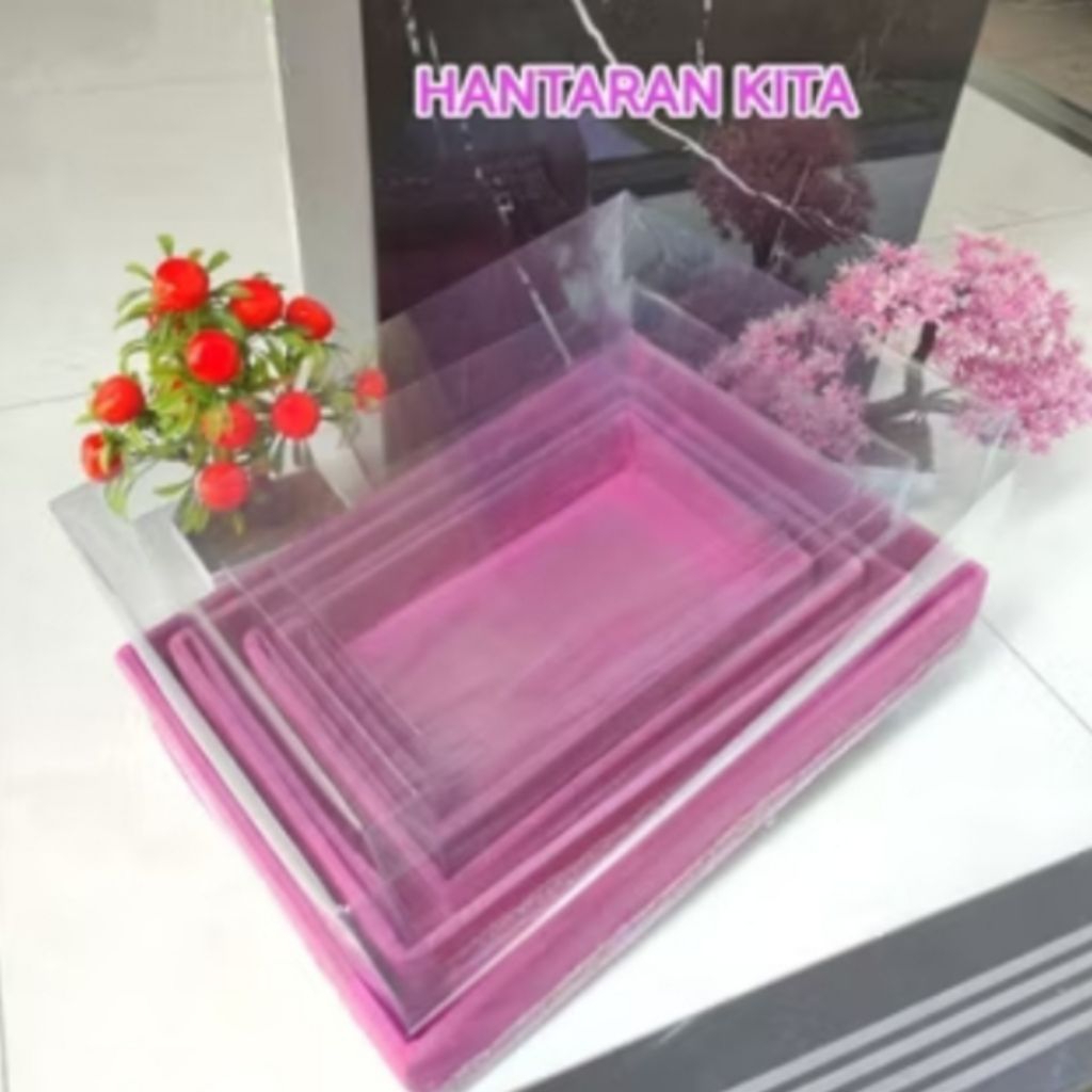 

Set Box Hantaran 4 in 1 - Spunbond + Mika Polos | Minimalis & Siap Pakai