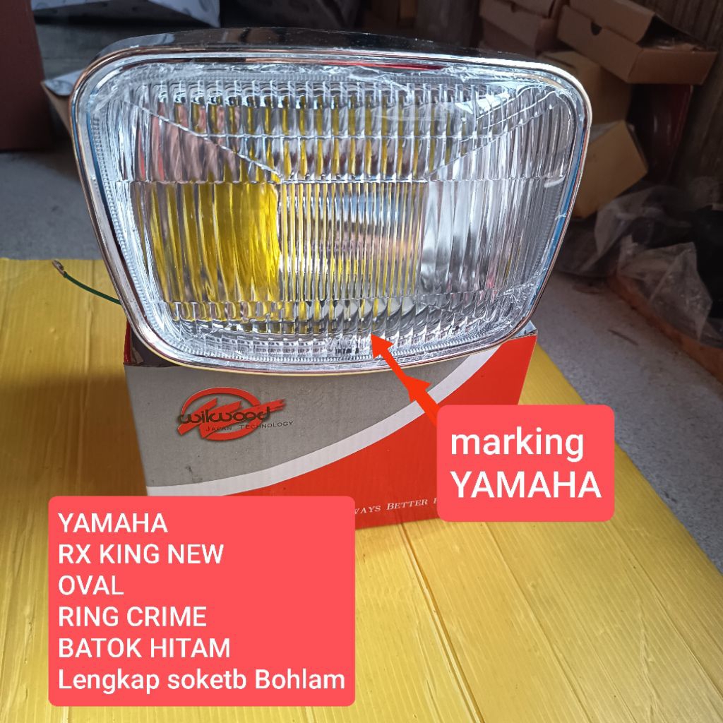 Lampu Depan Reflektor refektor plus batok  bohlam  socket Yamaha  RX King RXking New RX 125 RXS  RX 