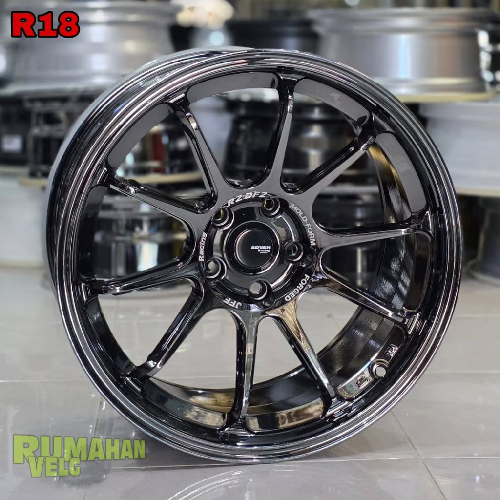 Velg racing r18 ADVAN RZDF LEBAR 9,5 velg mobil ring 18 velg racing mobil sangat cocok untuk mobil I
